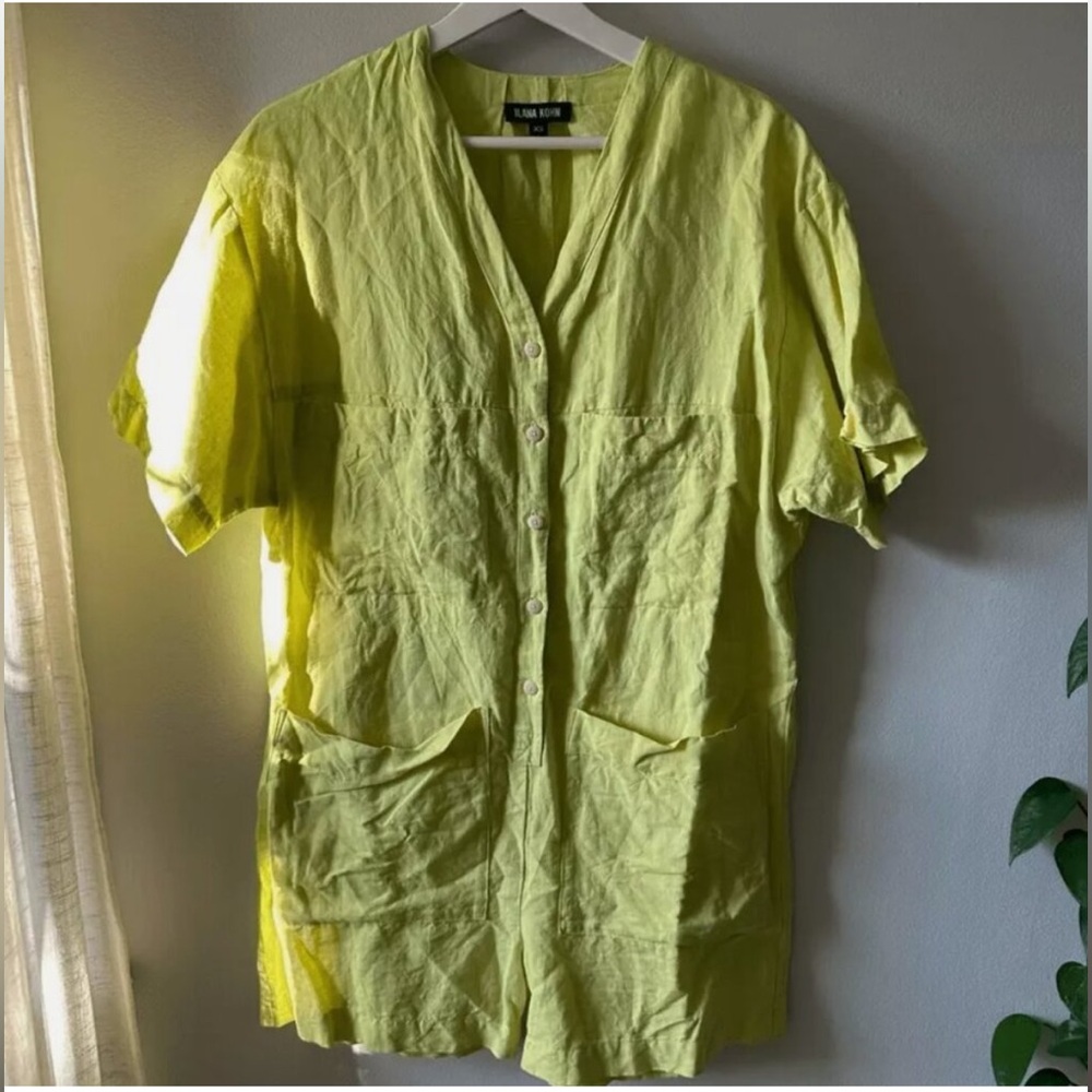 Ilana Kohn Lime tuck romper